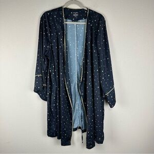 Summersalt Blue Gold Dot Robe Size Medium Large